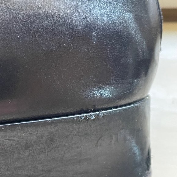 Women's Prada Black Short Boot Size 7 1 1/4 inch Heel - Picture 12 of 12